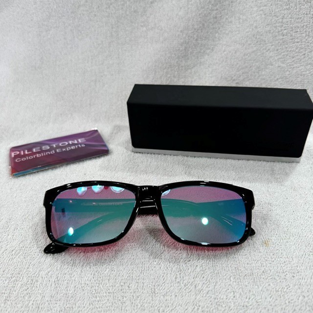Pilestone Adventurer Color Blind Glasses Color Correcting - Black Frame - Lens D