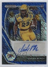 2021 Panini Prizm Draft Picks Blue Shimmer 8/13 Isaiah McKoy #DPA-IMC Auto 1b1z