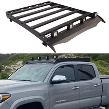 Steel Roof Rack Cargo Carrier Fit Toyota Tacoma 2005-2023 Double Cab 2nd 3rd Gen