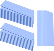 Thermal Pads Silicone 30pcs GPU CPU SSD Heatsink 0.5mm 1mm 1.5mm Blue