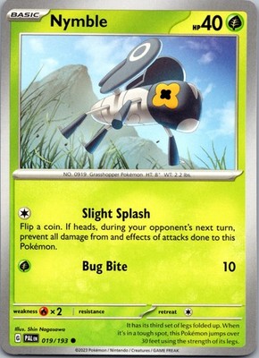 Nymble - Normal Common SV02: Paldea Evolved 019/193 NM