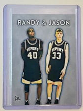 Randy Moss & Jason Williams Limited Artist Signed "Dupont HS" Trading Card 1/10