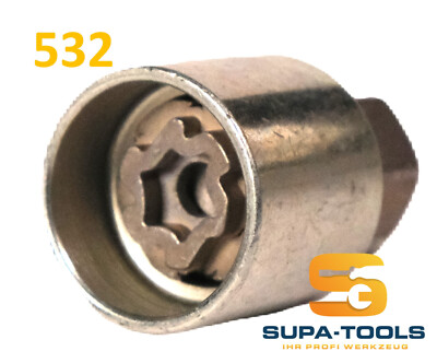 Original VW 532 code N rim lock key nut wheel lock key, wheel lock