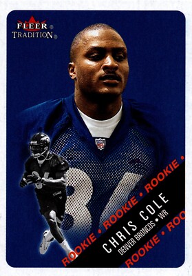 2000 Fleer Tradition Chris Cole RC RC #313 Broncos WR {BOX21} | eBay