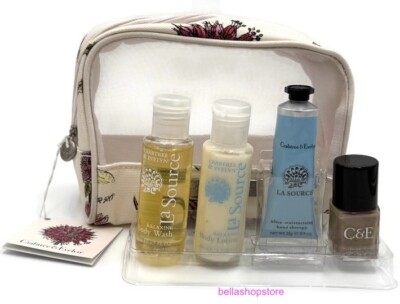 Crabtree & Evelyn La Source Gift Set 5 Piece Lotion Hand Cream Shower Gel RARE