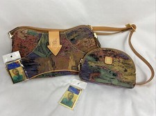 Vincent Van Gogh Paris Amsterdam Shoulder Crossover Purse With Coin Purse