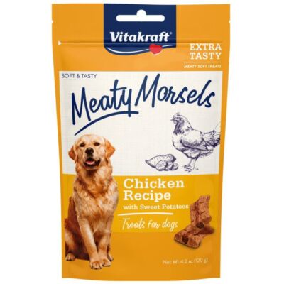 Vitakraft Meaty Morsels Mini Chicken Recipe with Sweet Potato Dog Treat (4.2 oz)
