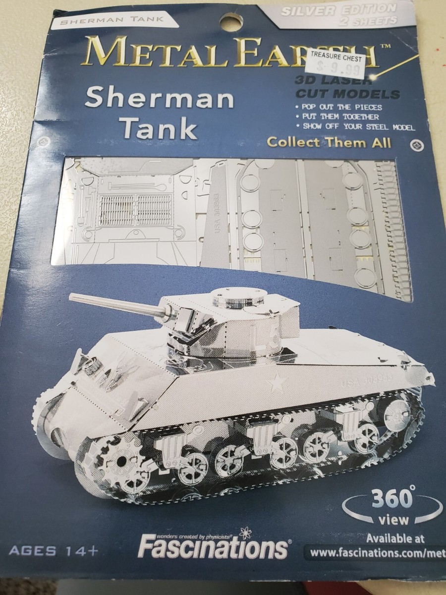 Modello M1 Abrams Kit Modello 3D Metal Earth M1 Abrams Carro Armato Americano, Taglio Laser Per Assemblare - Per Adulti E Ragazzi Modellismo Taglio Laser - Foto 9