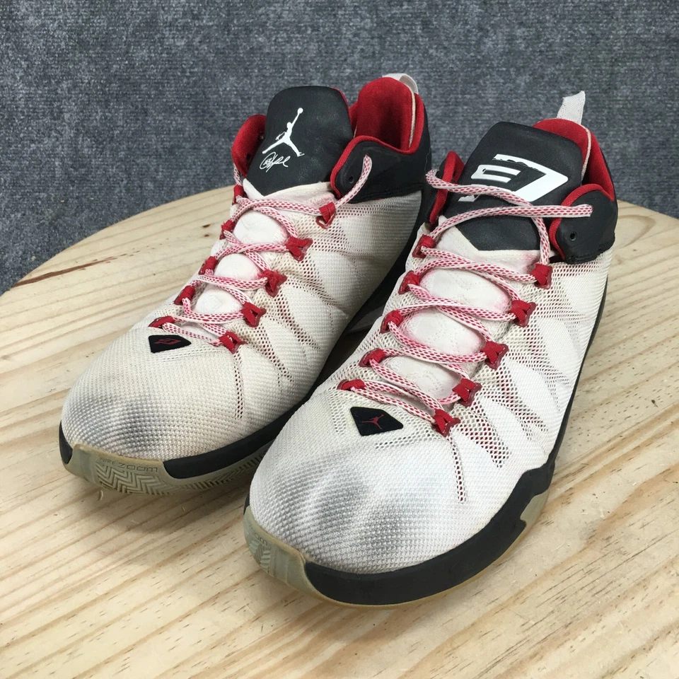 Nike Zapatos Para Hombres 13 Air Jordan CP3 VIII AE Tenis de Baloncesto 725173-101 Blanco Foto 3 de 4