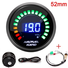 2'' 52mm Car Air Fuel Ratio Gauge Digital Display W/ Narrowband O2 Oxygen Sensor