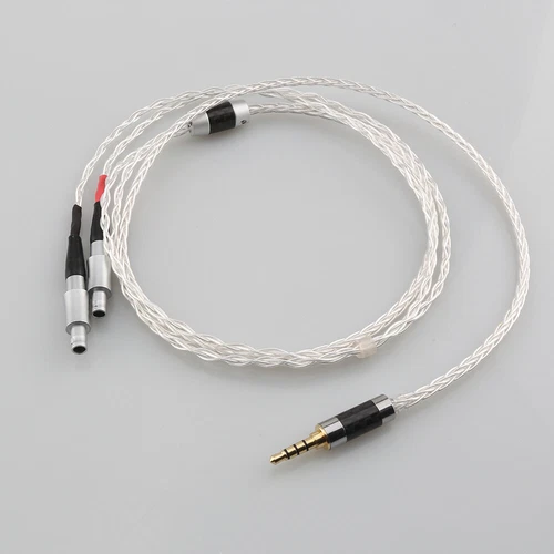 8-adriges 7N OCC versilbertes Kopfhörer Upgrade-Kabel für HD800 HD800S HD820 Headset - Bild 4 von 6