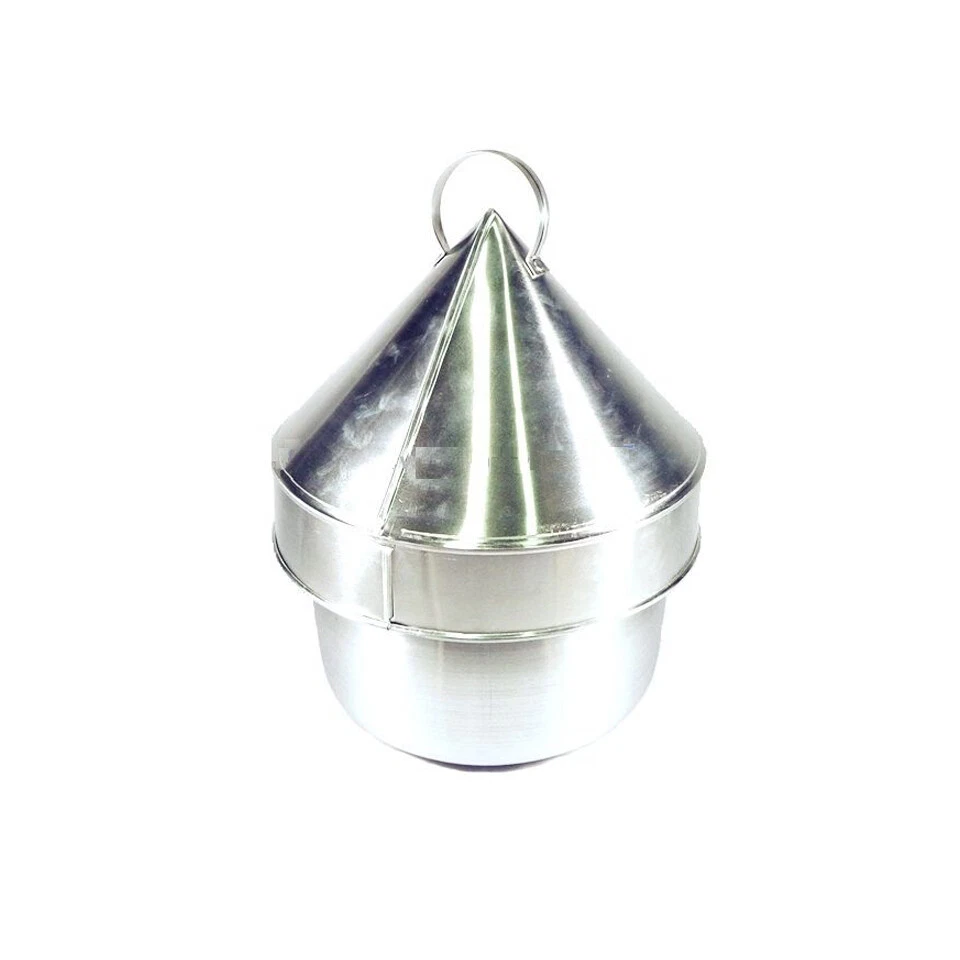 Olla de cocción al vapor y cubierta piel de arroz al vapor albóndigas tailandesas Kao Grieb Pak Mor Foto 2 de 4