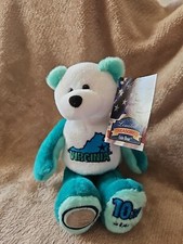 Collectible Limited Treasures Virginia State Quarter Plush Coin Bear