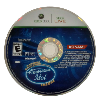 American Idol Xbox 360 Karaoke Revolution Sing Along Encore
