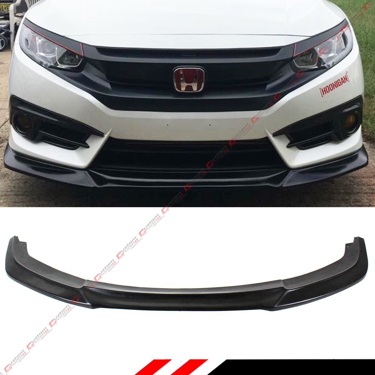 FOR 2016-2021 10TH GEN HONDA CIVIC X FC FRONT BUMPER LIP SPLITTER