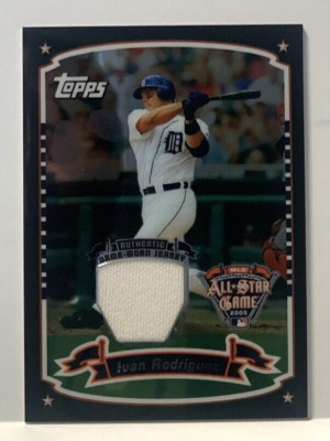 Ivan Rodriguez 2005 All-Star FanFest Topps GW Jersey Card #1 ~ HOF