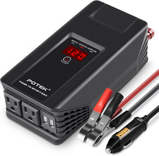 750W Power Inverter 12V DC to 110V AC with USB Ports for Charging Devices
