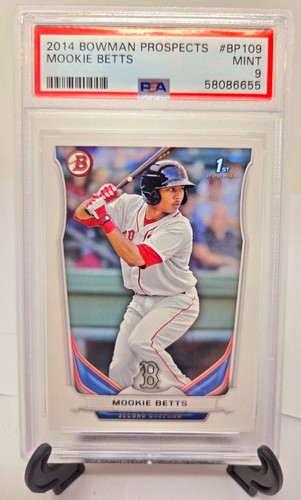 2014 Bowman Prospects MOOKIE BETTS MINT PSA 9