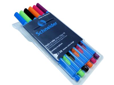Schneider Slider Edge XB 6er Set dokumentenecht,extrabreit, Dreikantschaft 15227