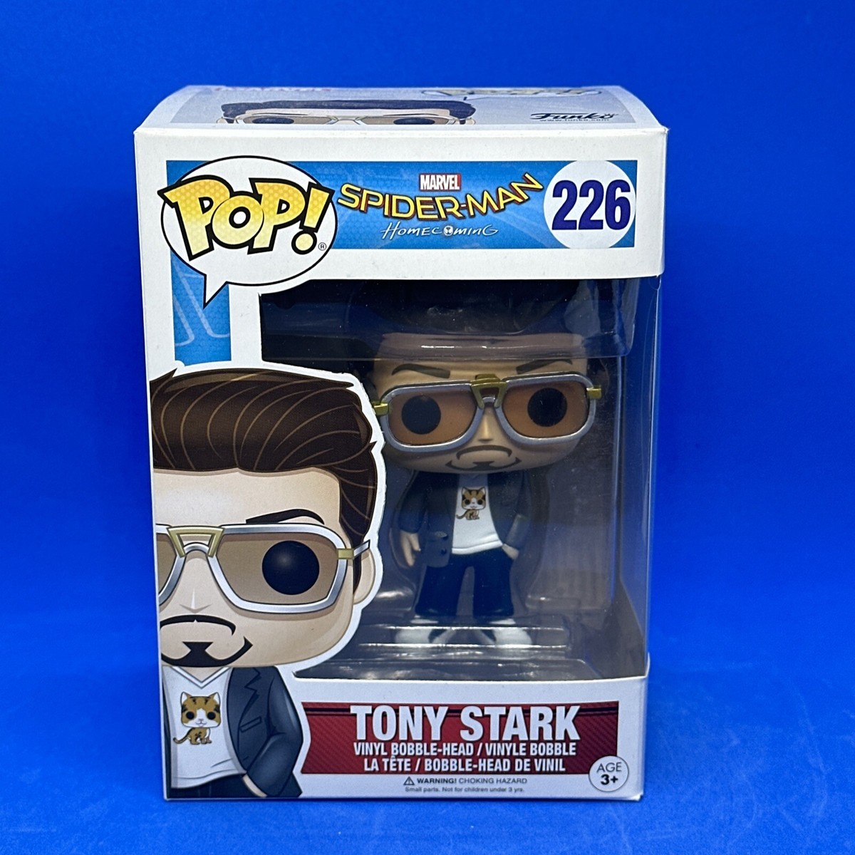 Funko Pop Marvel Spider-man Homecoming 226 Tony Stark Bobble Head