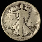 1916-D 50c Walking Liberty Silver Half Dollar - Free Shipping USA
