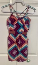 American Eagle Outfitters Geometric Print Mini Dress With Side Pockets Size 00