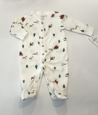 Carters Baby Christmas Footed Pajamas 3 Months Sleep N Play Cute Pjs New
