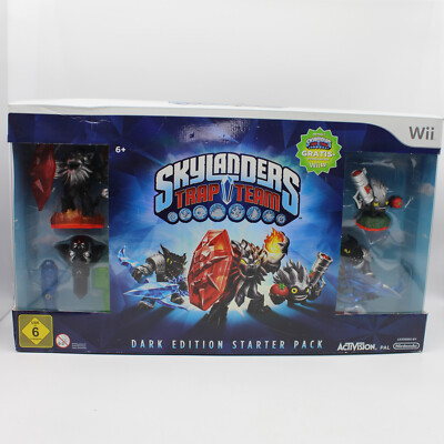 Wii Skylanders Trap Team Dark Edition Starter Pack
