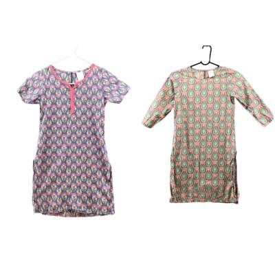 Max Girls 11-12 Years Kaftan Dress Cotton boho Print Multicolor Summer Long