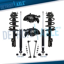 FWD Front Steering Knuckles Hub Struts Sway Bars Rear Shocks for Toyota Sienna