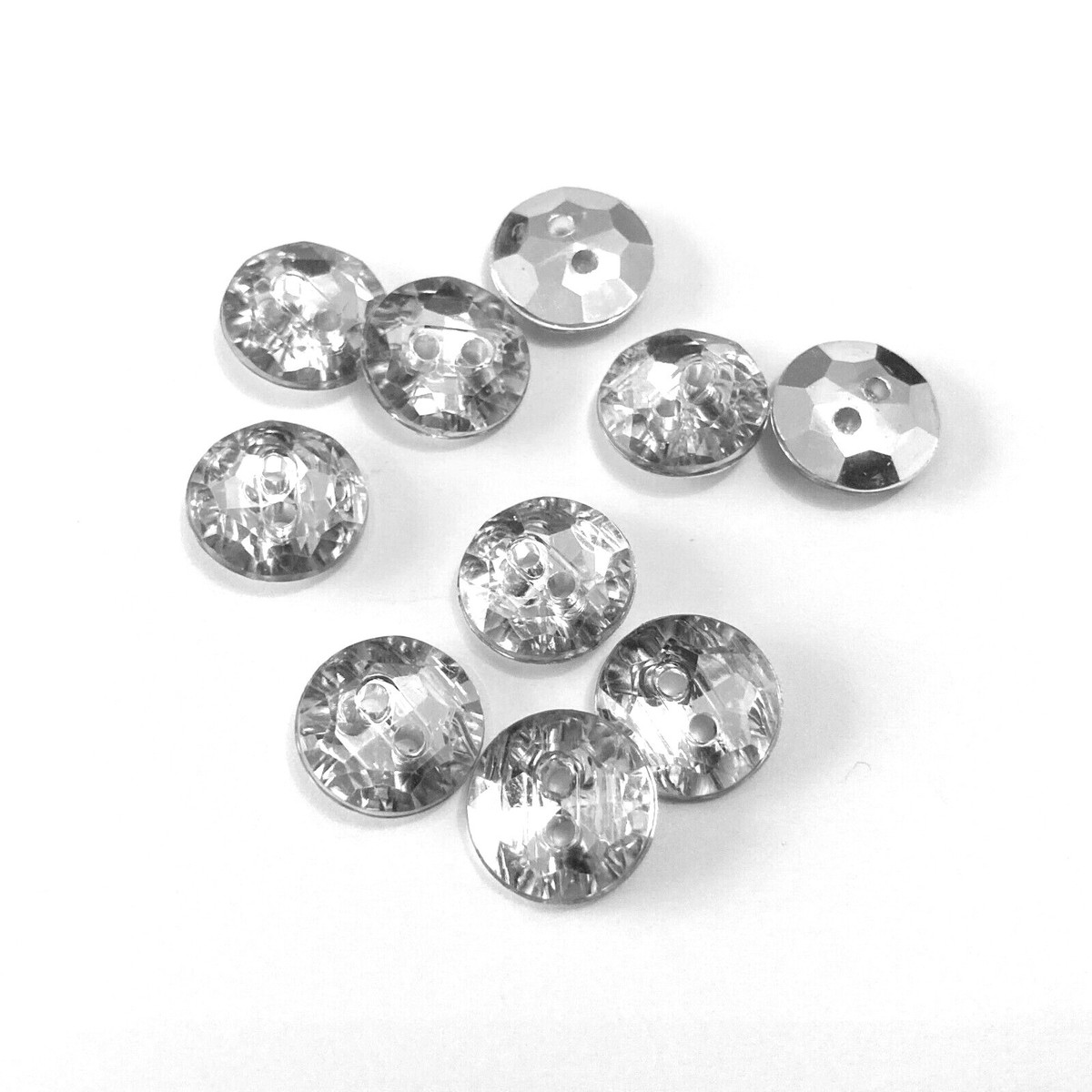 Produktbild von Runde Metall-Strass-Knöpfe Für Kleidung, DIY, Nähzubehör