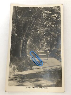 A Leafy Lane In Edgeworth Gloucestershire 1956 Animierte Straßenszene RPPC