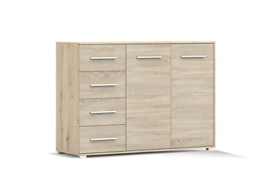 Kommode Schubladkasten Sideboard FRIDA 01 2D4S 135 cm Artisan Eiche/Sonoma Eiche