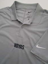 Mens Medium Georgetown Hoyas Nike Dri Fit Victory Polo shirt gray
