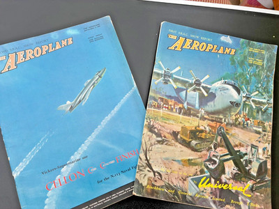 2 x 1956 The Aeroplane magazine adverts articles planes airports engines airline