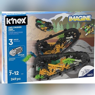 K'NEX Imagine   4WD Crusher Tank Building Set   249Piece   Ages 7+   Engineering