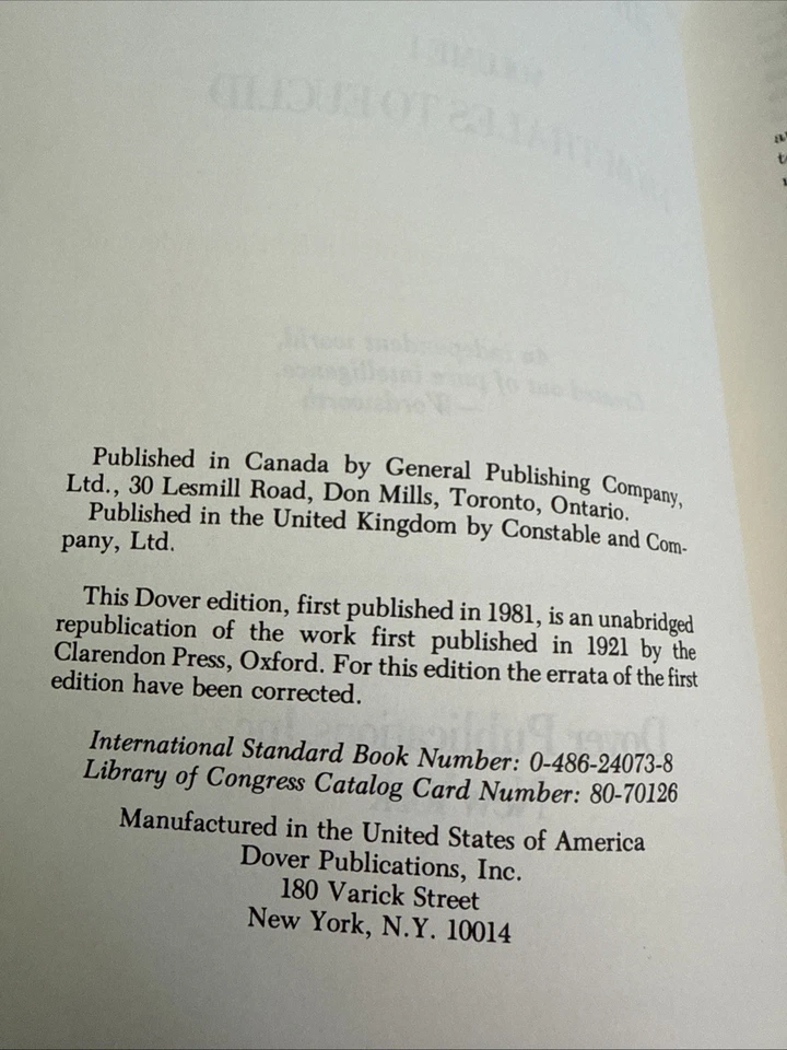 A History of Greek Mathematics, Vol I: From Thales to Euclid Volume 1 Heath PB - Image 4 of 4