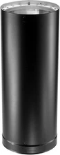 DuraVent DVL 6 in. x 24 in. Double-Wall Chimney Stove Pipe in Black 6DVL-24