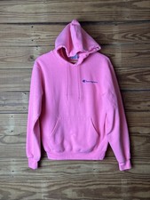 Champion women s pink longsleeve pullover hoodie size small long sleeve pockets