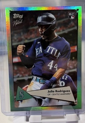 2023 Topps X Naturel 1952 Julio Rodriguez RC Seafoam Foil Parallel /75 SSP  