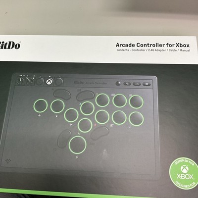 8BitDo All-Button Wireless Arcade Controller for Xbox and Windows Black - NEW 