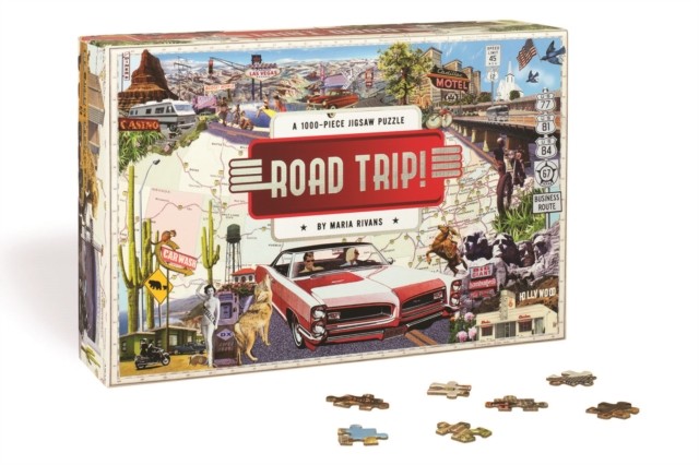 Road Trip! A 1000-piece Jigsaw Puzzle by Maria Rivans (Jigsaw)