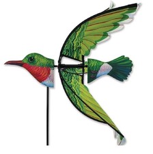 37" Ruby Throated Hummingbird Whirligig Wind Spinner - by Premier Designs