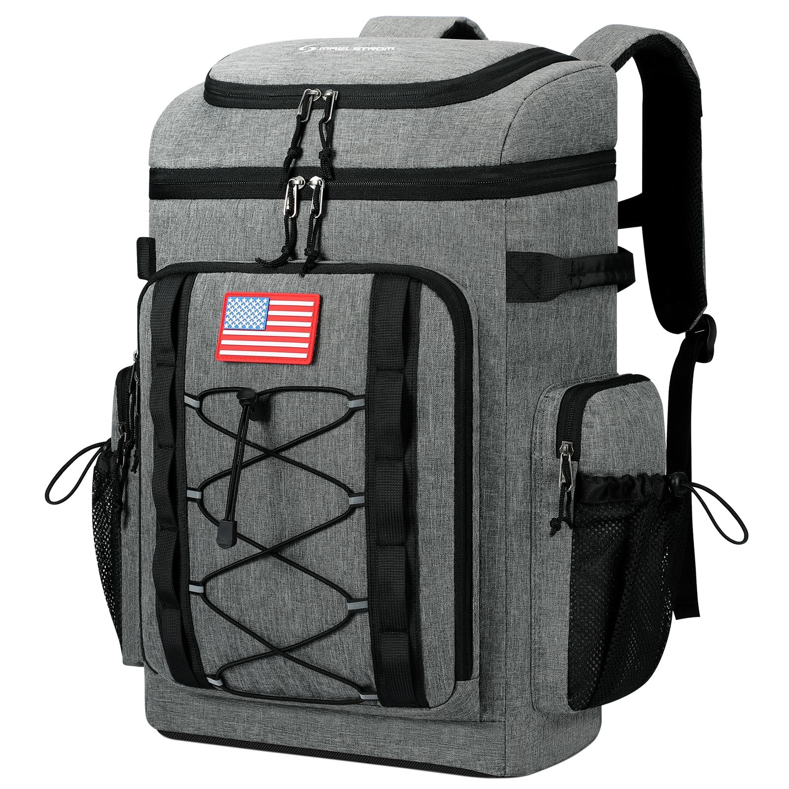 Insulated 50-Can Backpack Cooler – Lightweight Leakproof & Soft-image