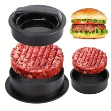 3-in-1 Stuffed Burger Maker   Non-Stick Patty Press Mold BBQ Kitchen Tool