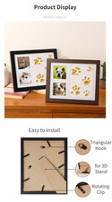 Paw Print Craft Kit for Cats Dogs Birds Includes for clay Ink Pad Brushes and