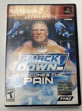 WWE Smackdown Here Comes The Pain Greatest Hits Playstation 2 PS2 CIB Excellent