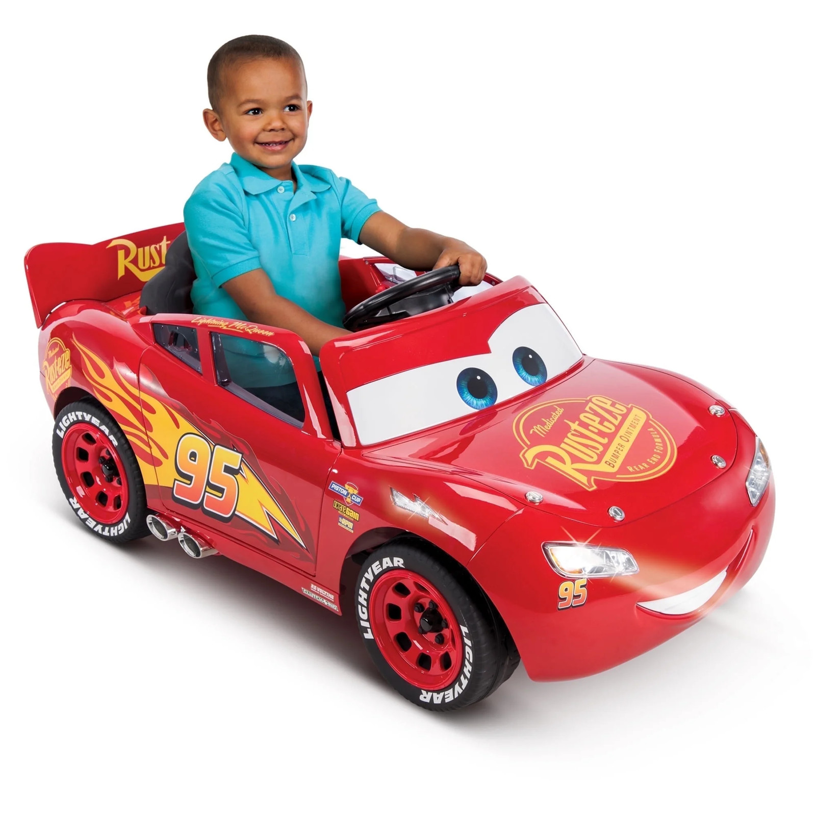 6V Disney Pixar Lightning Mcqueen Ride-On Toy, Kids Ages 3-7