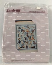 NEW Janlynn 125-249 Cats Alphabet Counted Cross Stitch Kit
