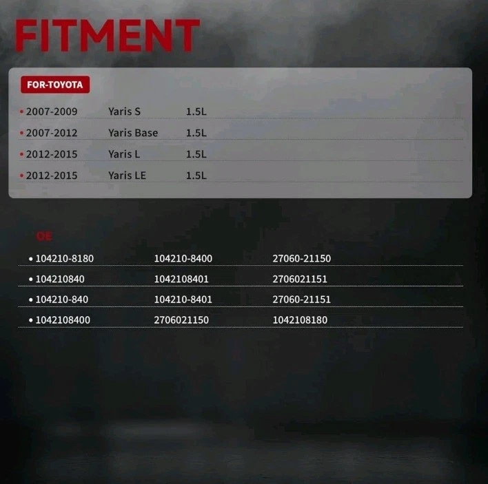 Alternator for/Toyota Yaris S 2007-2009; Yaris Base 2007-2012; Yaris L,LE... - Image 2 of 4